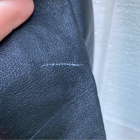 Vintage Babatelle Black Leather High Waist Pants Size 8 - Picture 10 of 13